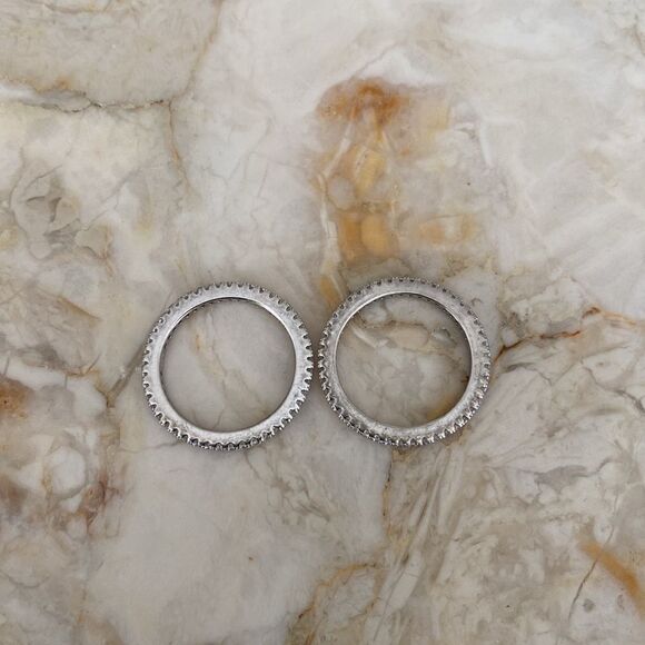 NEW 925 Sterling Silver & Cubic Zirconia Full Eternity Band Size 9 - Picture 9 of 15